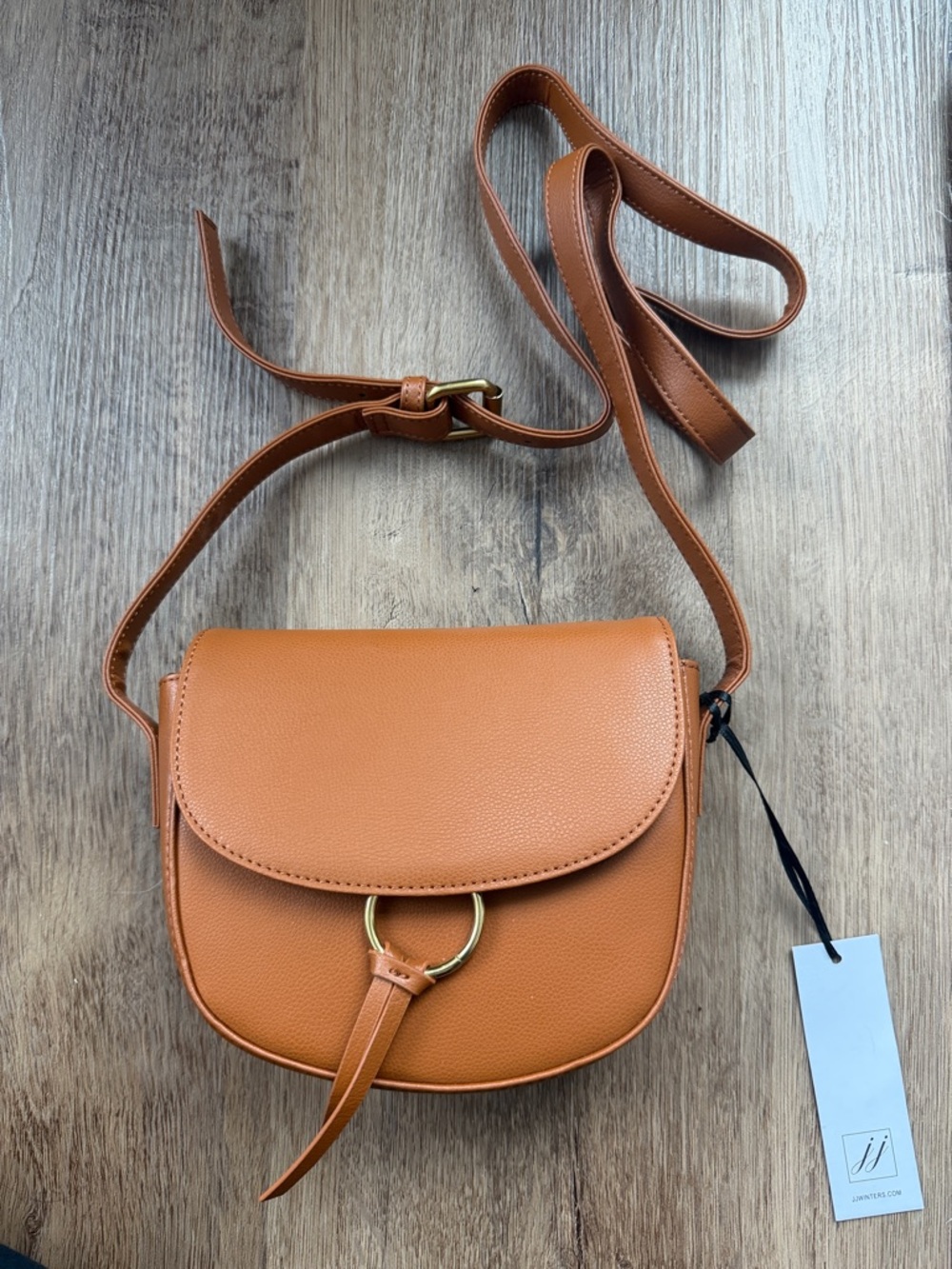 Tan Leather Crossbody Bag - Women